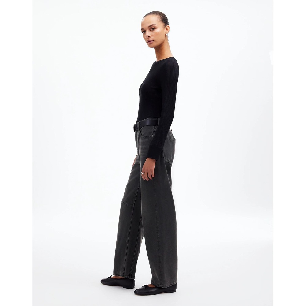 Madewell The Darted Barrel-Leg Jean Olenda Wash 32 NWT - Picture 2 of 9